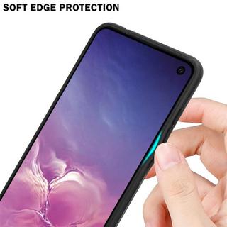 Cadorabo  Housse compatible avec Samsung Galaxy S10e - Coque de protection bicolore en silicone TPU et dos en verre trempé 