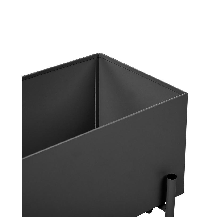 Beliani Vaso per piante rialzato en Ferro Moderno VINCA  