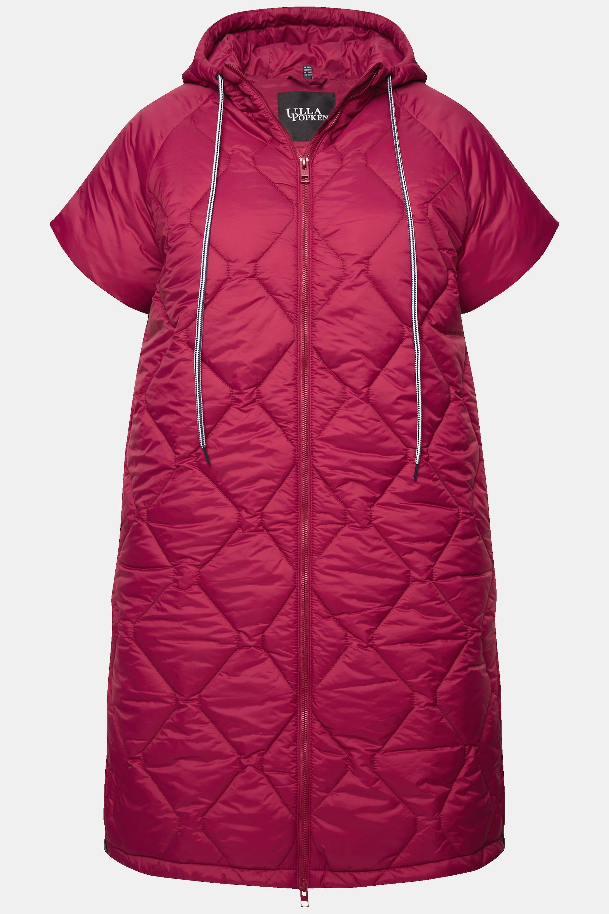 Ulla Popken  Gilet trapuntato HYPRAR con coulisse, zip a cursore doppio e materiale riciclato 