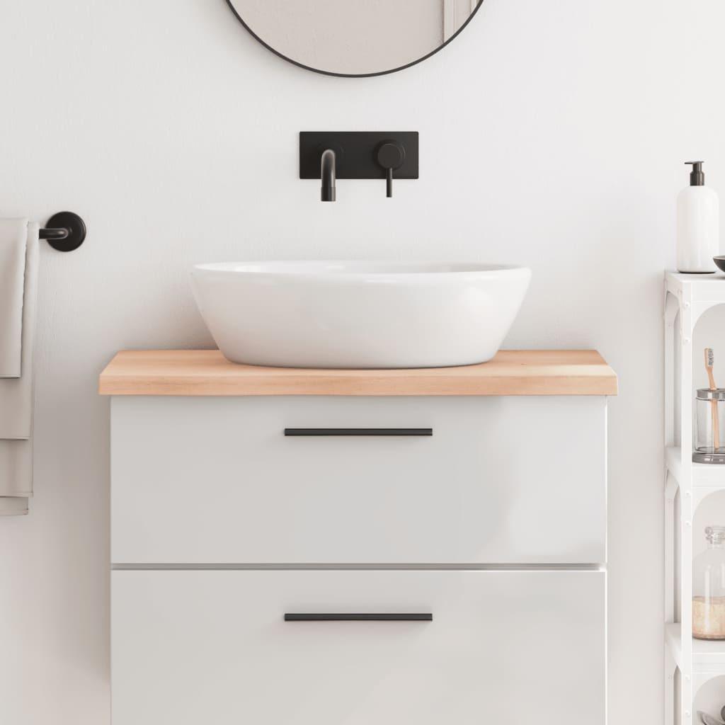 VidaXL  Comptoir de salle de bain bois de chêne 