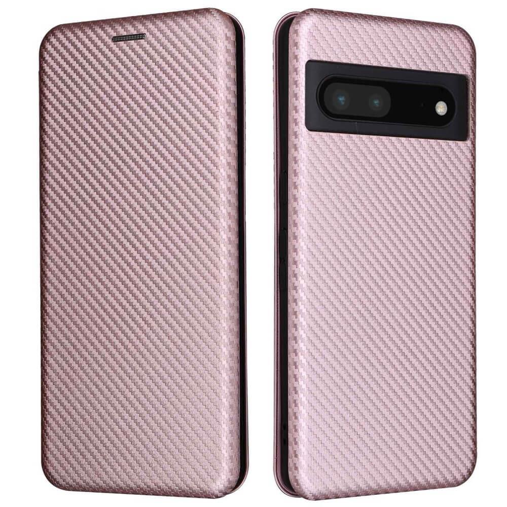 Cover-Discount  Google Pixel 7 Pro - ÉTui Flip Look Carbone 