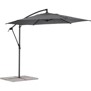 Parasol déporté Tropea anthracite-gris foncé 300