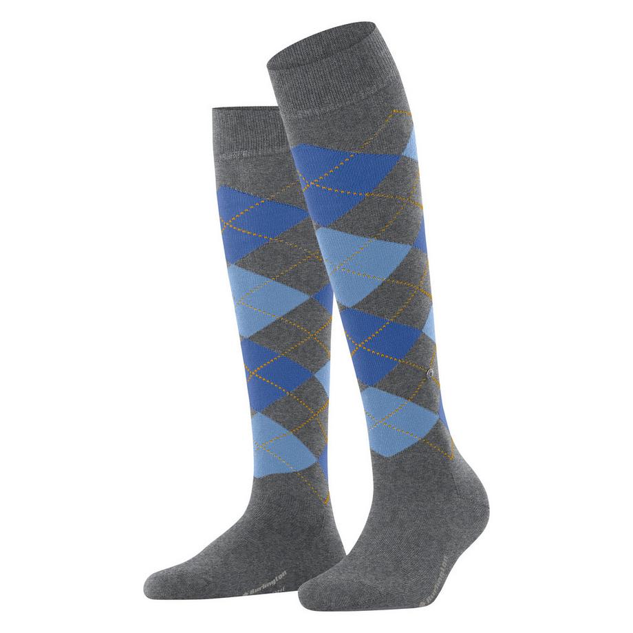 Burlington Marylebone Calze al Ginocchio con Motivo Argyle  