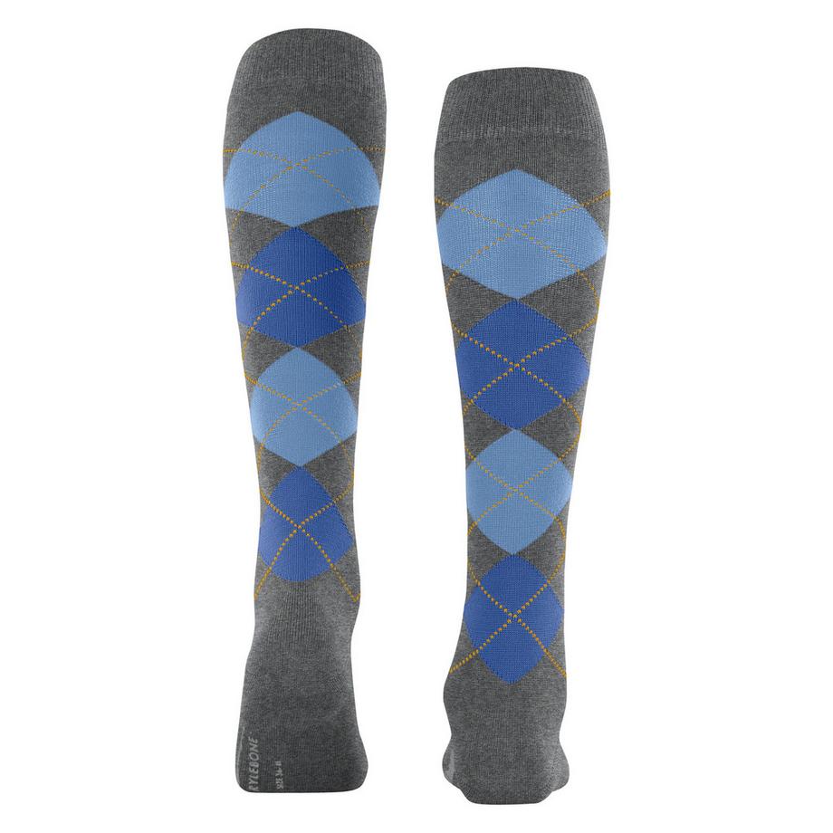 Burlington Marylebone Calze al Ginocchio con Motivo Argyle  