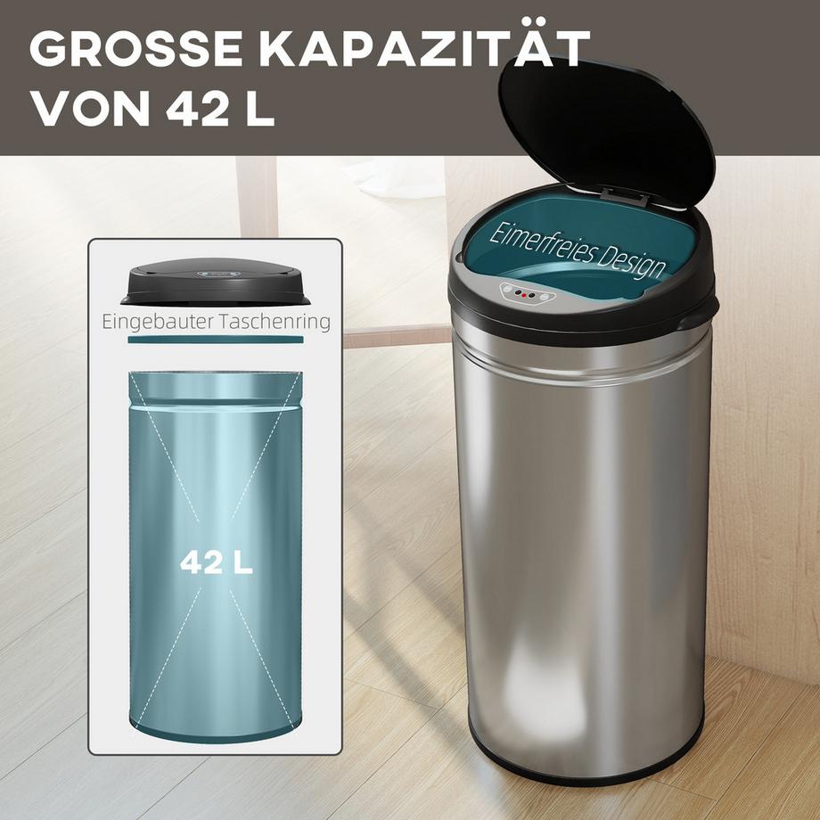 HOMCOM Sensor-Mülleimer  