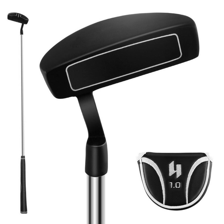 B2X  Golf Putter 89 cm Mallet-Putter aus Edelstahl mit Edelstahlkopf & Rutschfester Griff 
