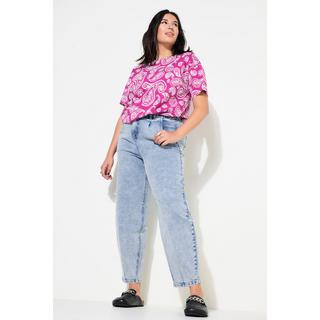 Studio Untold  Ballon-Jeans, High Waist, Strass, 5-Pocket, Elastikbund 