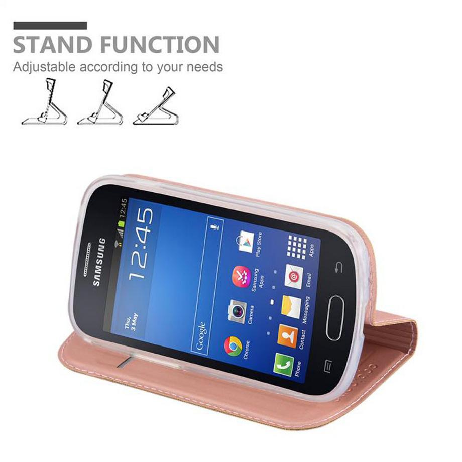 Cadorabo  Housse compatible avec Samsung Galaxy S3 MINI - Coque de protection avec fermeture magnétique, fonction de support et compartiment pour carte 