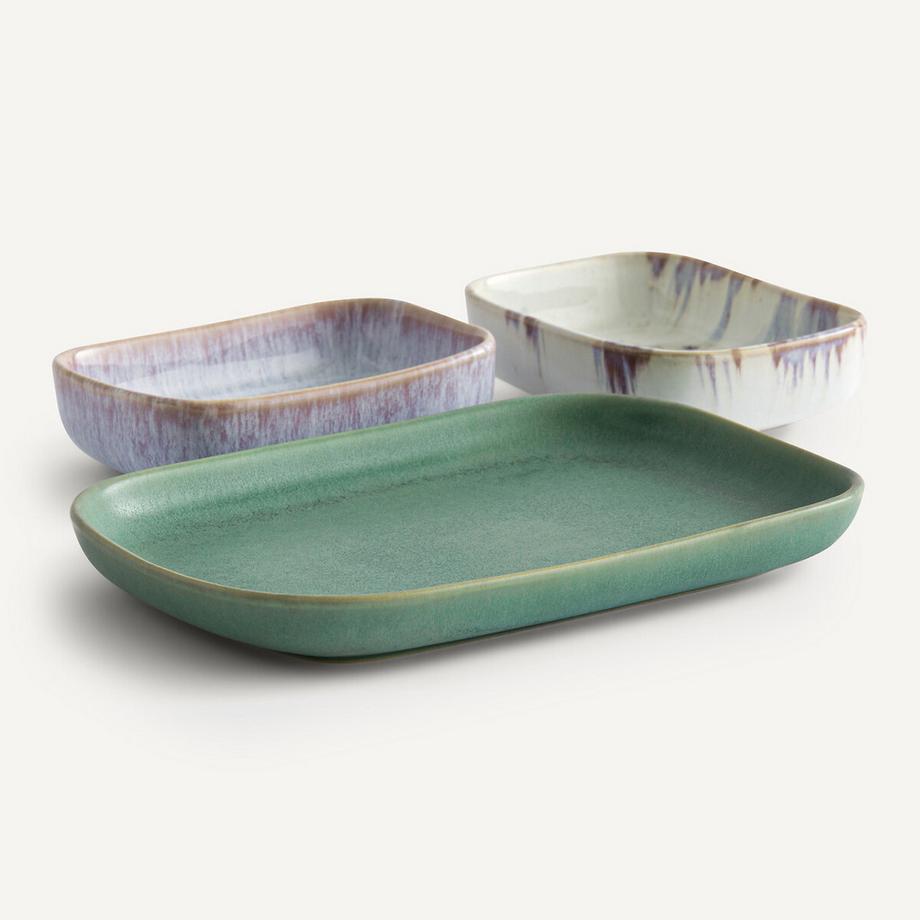 AM.PM Lot de 4 ramequins en grès émail réactif  