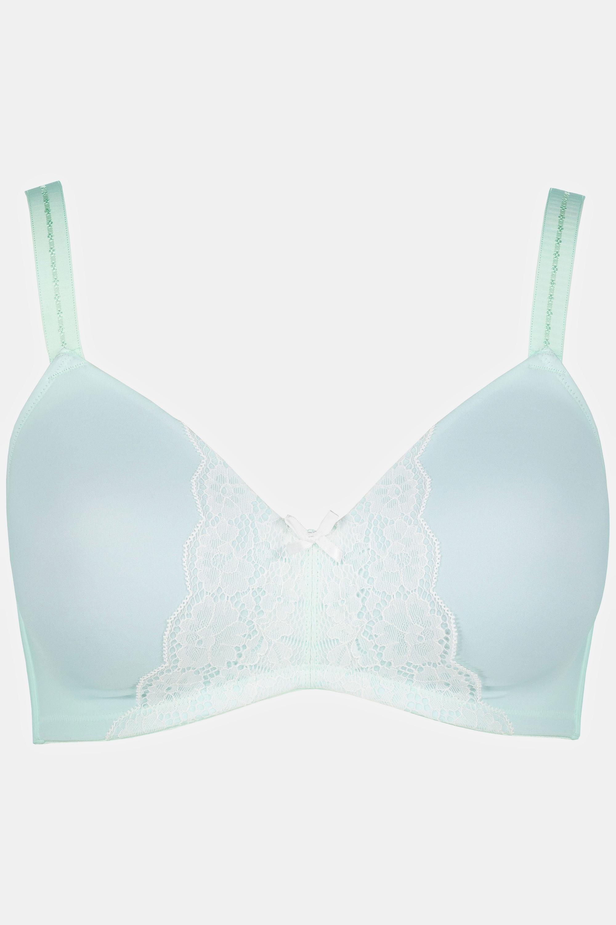 Ulla Popken  Bralette, dentelle. sans armatures, bonnets souples, bonnets B/C. 