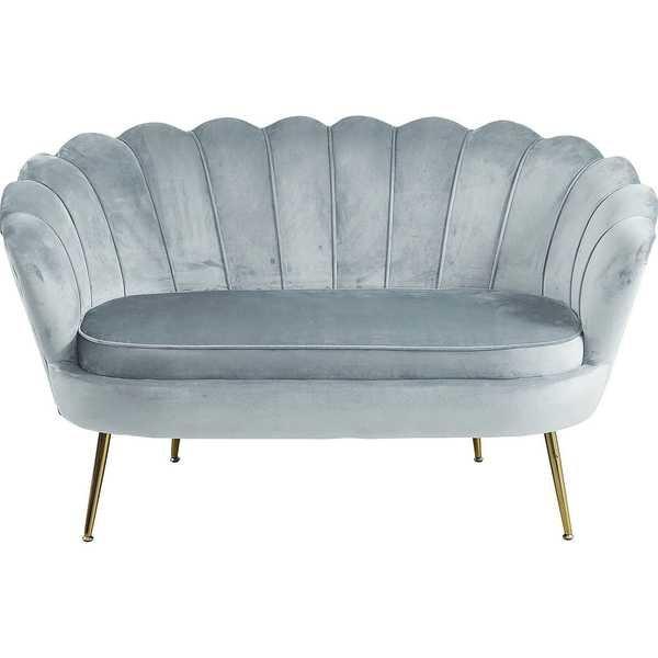 mutoni Muschelsofa Samt, 2-sitzer  