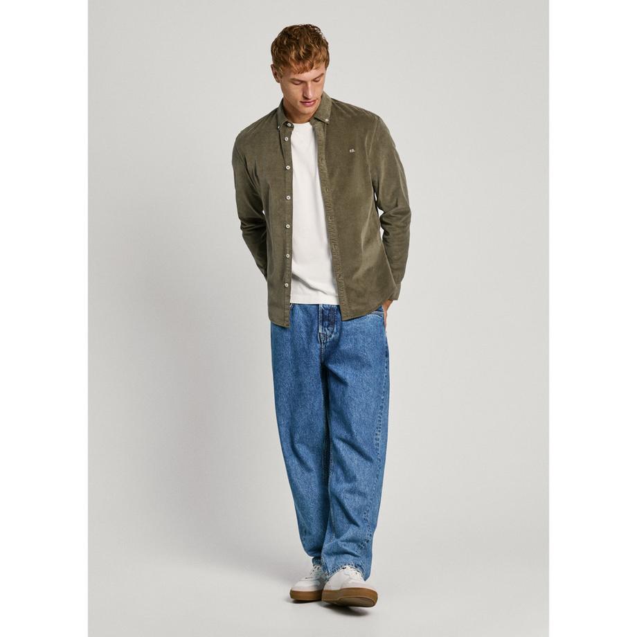 Pepe Jeans London Miller Chemise en Corduroy à Carreaux Slim Fit  