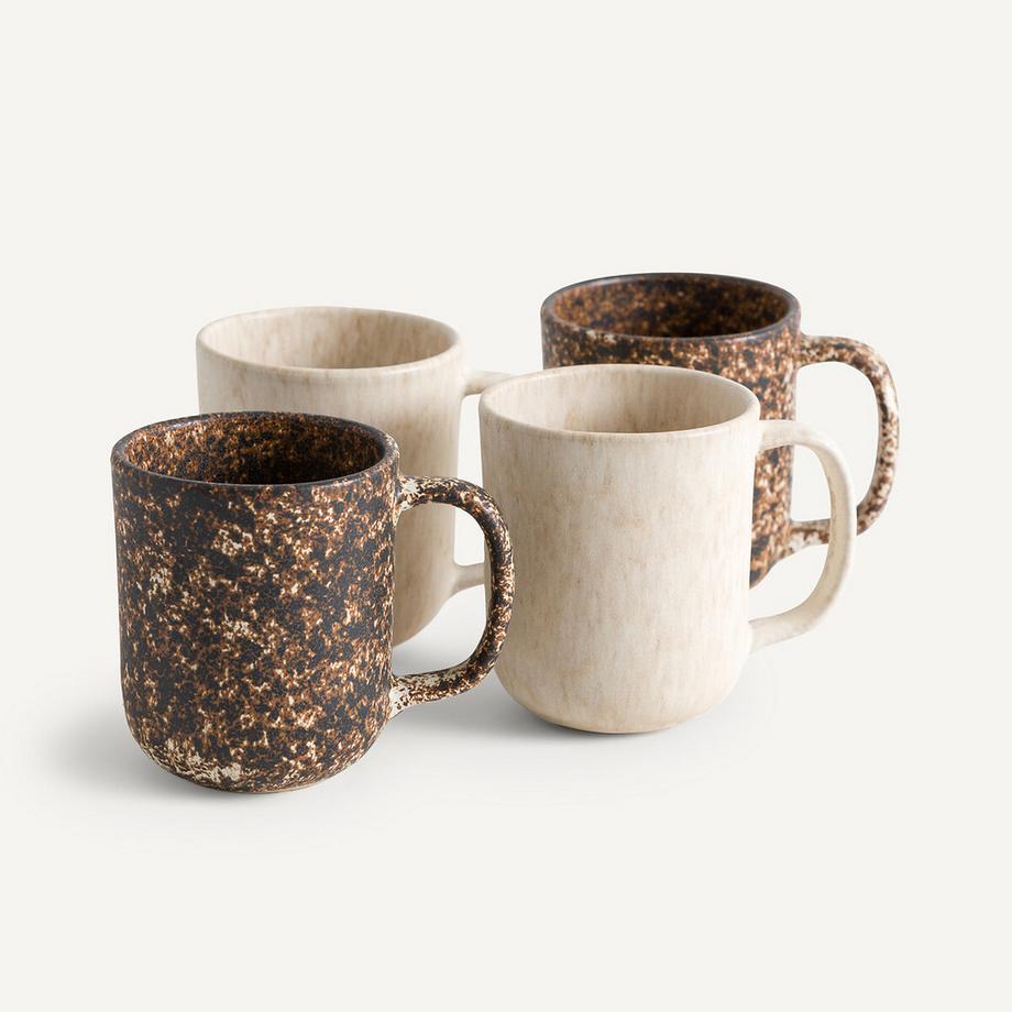 AM.PM Lot de 2 mugs en grès émaillé mat  