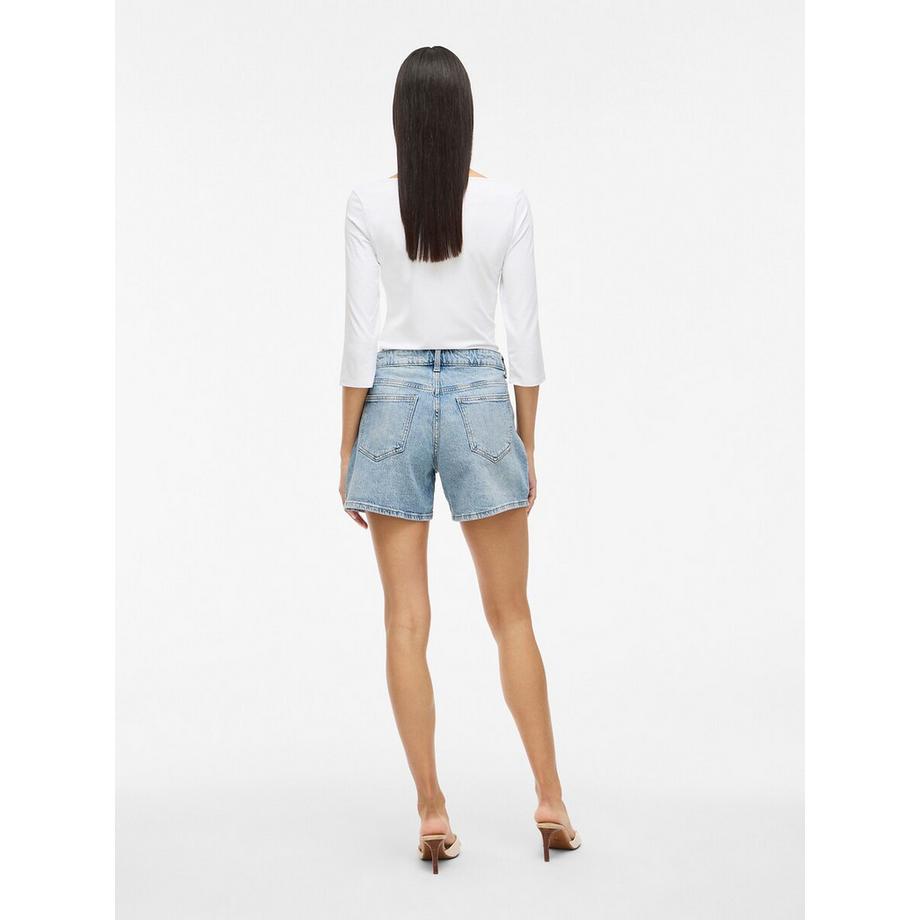 VILA Short en jean taille haute  