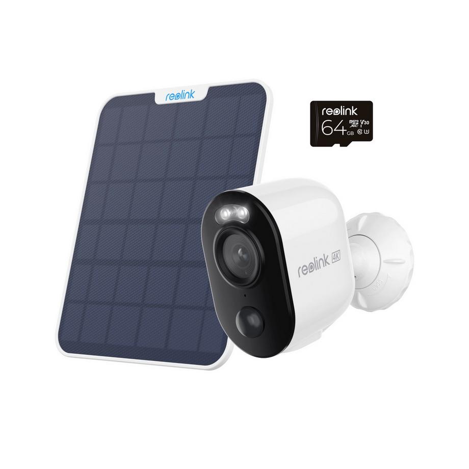 Reolink Argus B350 4K Wifi Kamera + Solar & 64GB