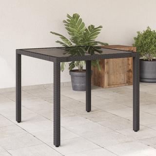 VidaXL Table de jardin rotin synthétique  