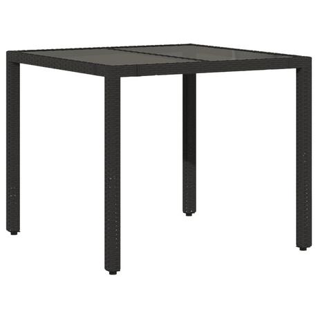 VidaXL Table de jardin rotin synthétique  