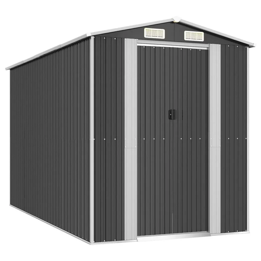 VidaXL - Geräteschuppen stahl, One Size, Grau