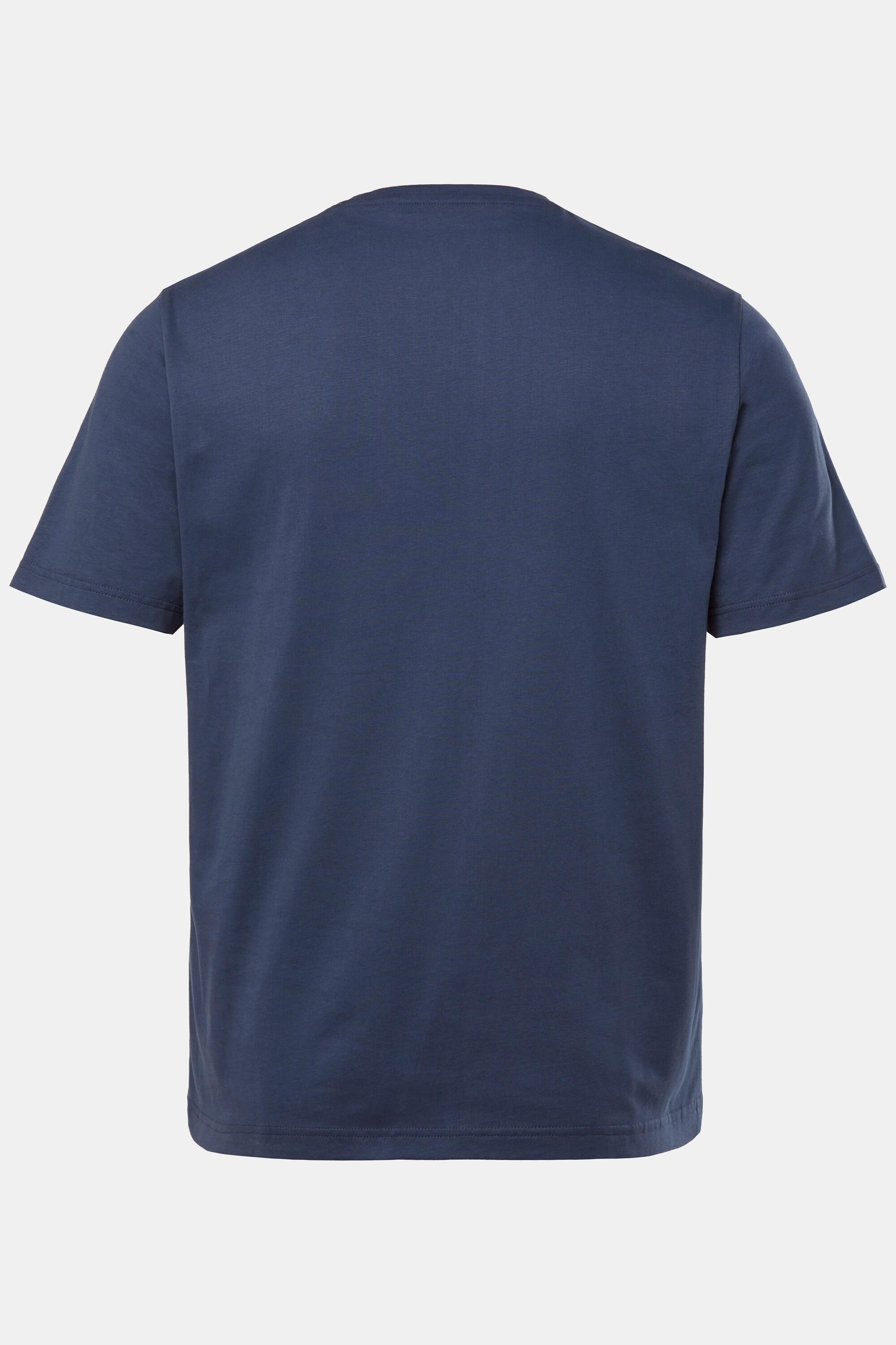 JP1880 Halbarm Rundhals T-Shirt mit Brust-Print  