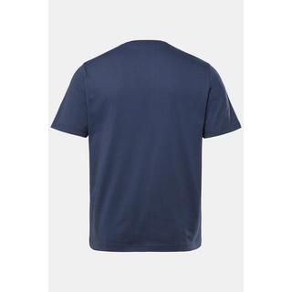 JP1880 Halbarm Rundhals T-Shirt mit Brust-Print  