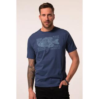 JP1880 Halbarm Rundhals T-Shirt mit Brust-Print  