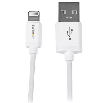 StarTech.com 1m Apple 8 Pin Lightning Connector auf USB Kabel - Weiß - USB Kabel für iPhone  iPod  iPad