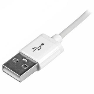 STARTECH.COM  Cavo Connettore Lightning 8-pin Apple a USB di tipo Slim per iPhone / iPod / iPad da 1m - Bianco 