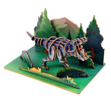 T-Rex - Modèle en bois 3D