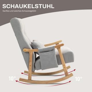 HOMCOM Fauteuil à bascule  