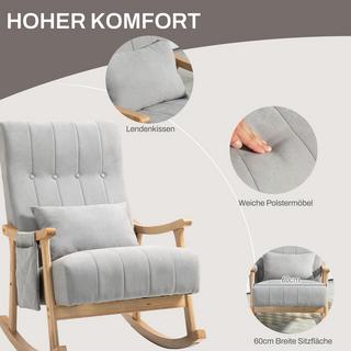 HOMCOM Fauteuil à bascule  