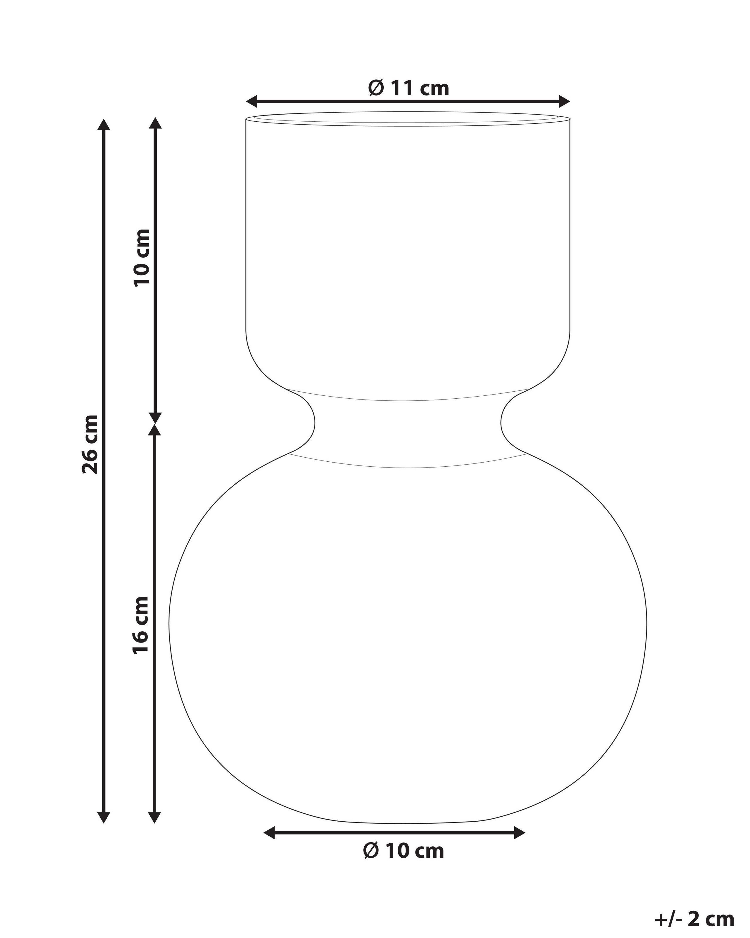 Beliani Blumenvase aus Glas Modern THETIDIO  