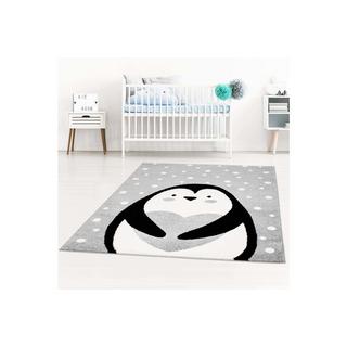 Paco Home Kinderteppich Pinguin Hell  