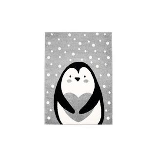 Paco Home Kinderteppich Pinguin Hell  