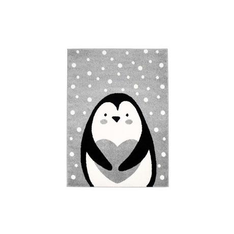 Paco Home Kinderteppich Pinguin Hell  