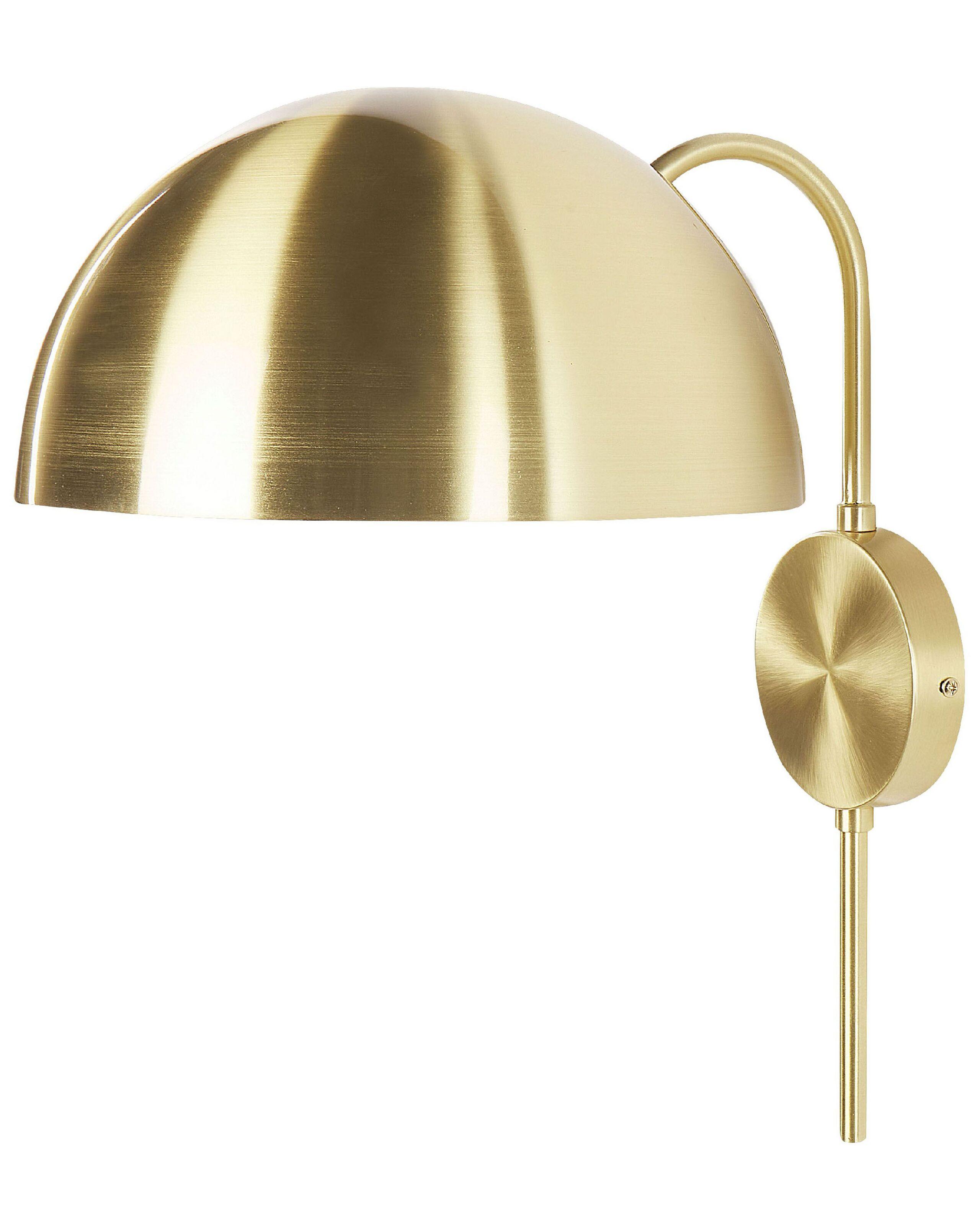 Beliani Lampe murale en Acier Glamour WAMPU  