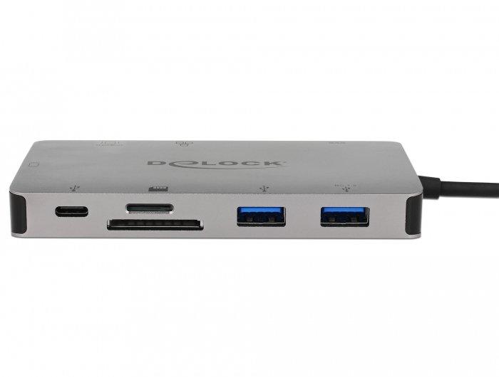 DeLock  87735 station d'accueil Avec fil USB 3.2 Gen 1 (3.1 Gen 1) Type-C Gris 