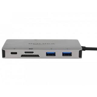 DeLock  87735 station d'accueil Avec fil USB 3.2 Gen 1 (3.1 Gen 1) Type-C Gris 