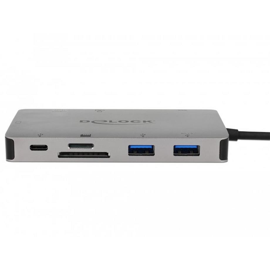 DeLock  87735 station d'accueil Avec fil USB 3.2 Gen 1 (3.1 Gen 1) Type-C Gris 