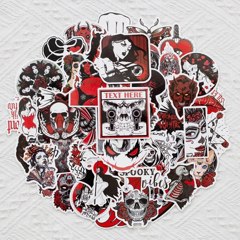 Gameloot Aufkleber mit Gothic-Motiven - 50 Stk  