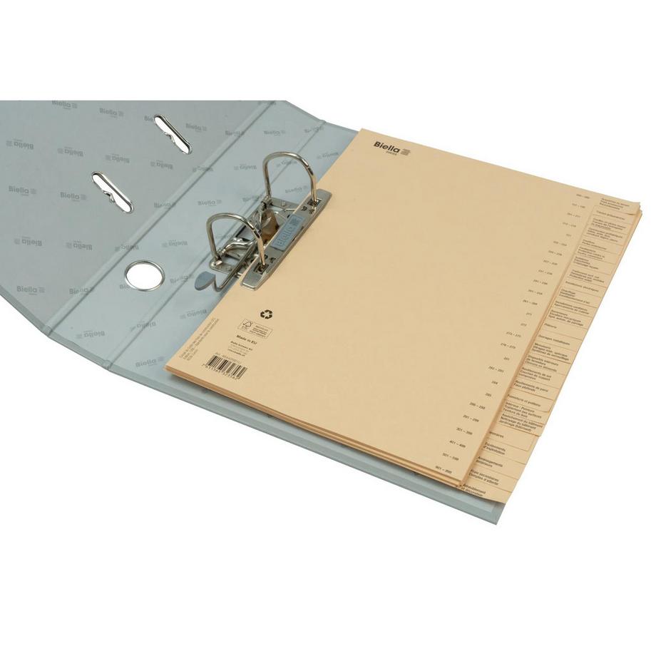 Biella BIELLA Bauabrechnungsregister A4 464426.91 26-teilig, braun, französisch  