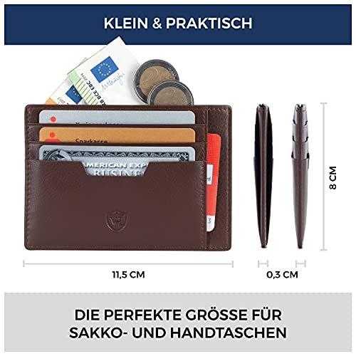 Only-bags.store Porte-cartes RFID en cuir nappa 9 compartiments  