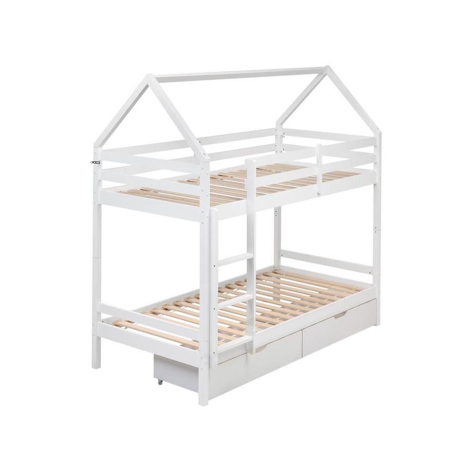 Beliani Lit superposé en Bois de pin Scandinave TERNAS  