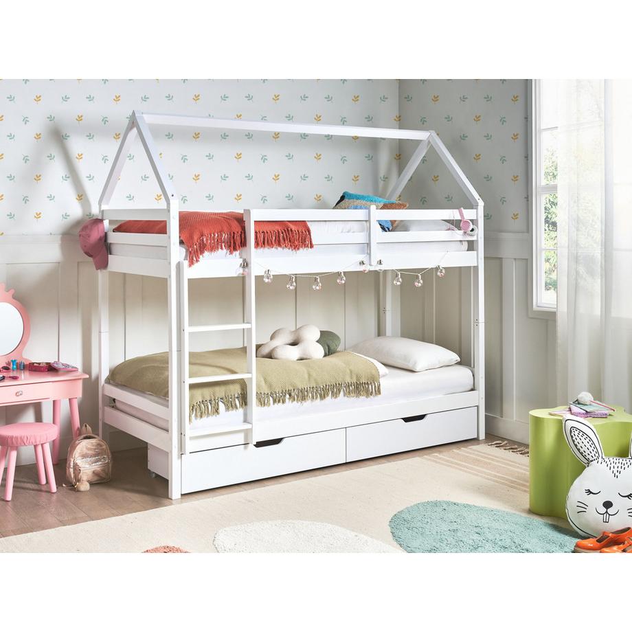 Beliani Lit superposé en Bois de pin Scandinave TERNAS  