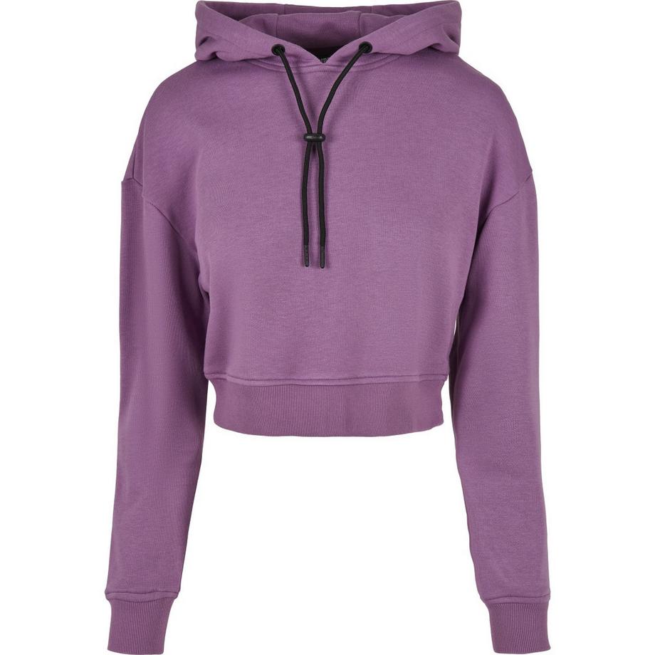 URBAN CLASSICS Damen Court Terry Cropped Hoodie  
