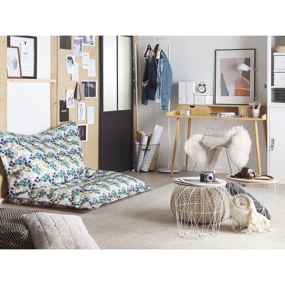 Beliani Pouf poire en Nylon Moderne FUZZY  