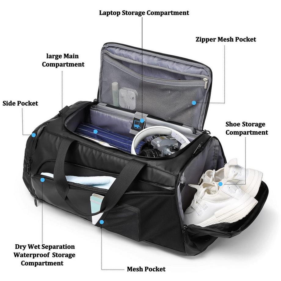 Only-bags.store Sac de sport avec compartiment à chaussures  