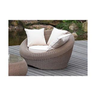 Vente-unique Gartensessel Polyrattan 2erSet Karamell WHITEHEAVEN  