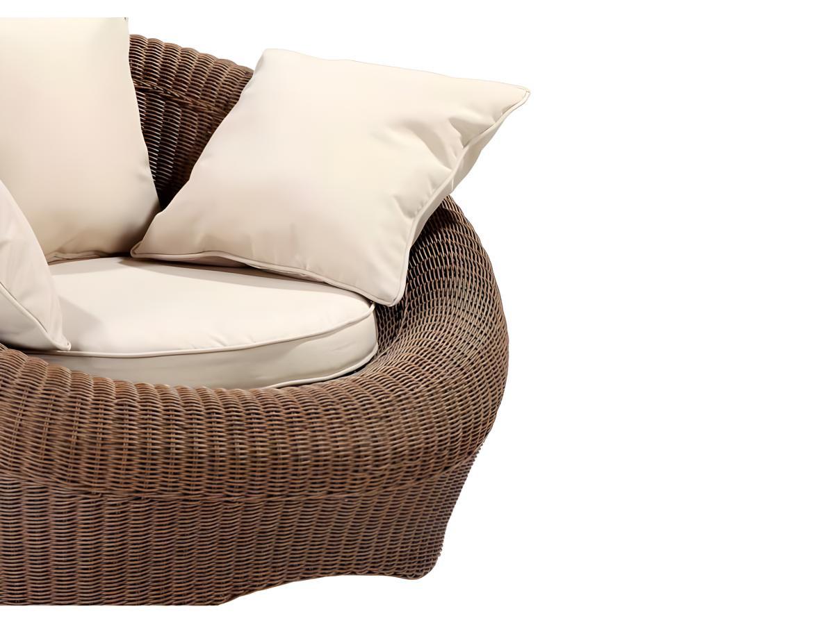 Vente-unique Gartensessel Polyrattan 2erSet Karamell WHITEHEAVEN  