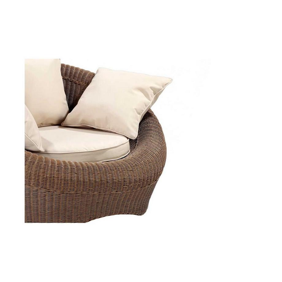 Vente-unique Gartensessel Polyrattan 2erSet Karamell WHITEHEAVEN  