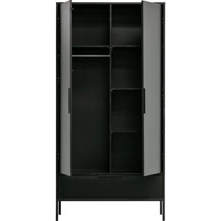 mutoni Armoire bois Adam pin noir (FSC)  